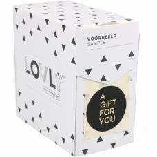 Etiket -A Gift For You- zwart 500st Etiket -A Gift For You- zwart 500st