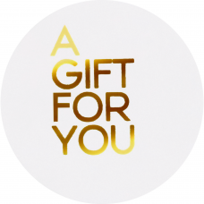 Etiket -A Gift For You- wit/goud 500st Etiket -A Gift For You- wit/goud 500st