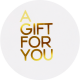 Etiket -A Gift For You- wit/goud 500st Etiket -A Gift For You- wit/goud 500st