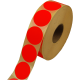 Prijssticker Ø25mm fluor rood 1000/rol Td27501425