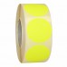Prijssticker Ø25mm fluor geel 1000/rol Td27501625