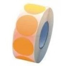 Prijssticker Ø17mm fluor oranje 1000/rol Th99031517