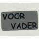 Etiket Voor Vader zilver 500st Etiket Voor Vader zilver 500st