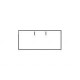 Etiket 37x19 wit permanent